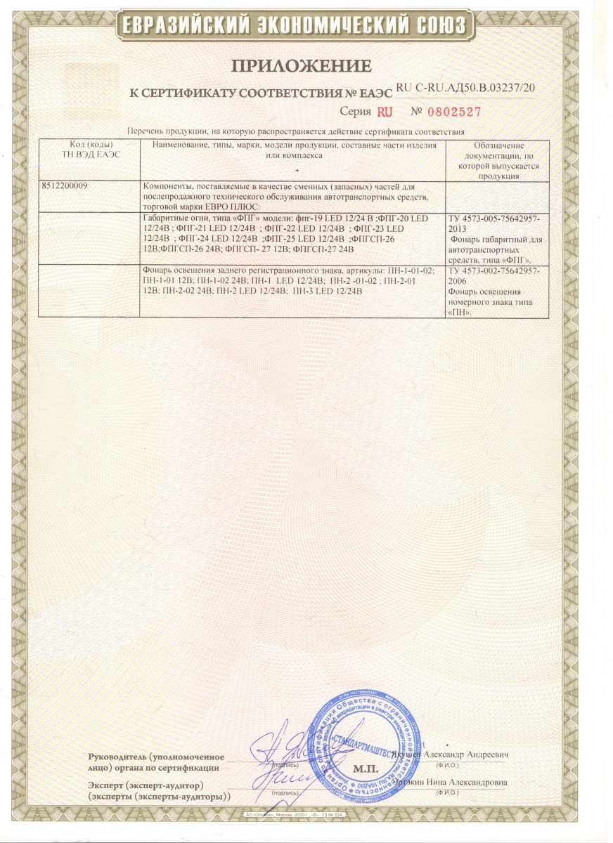Фонарь освещения знака номерного ЗИЛ, ГАЗ, УАЗ, МТЗ Б/Л пластик красный ...