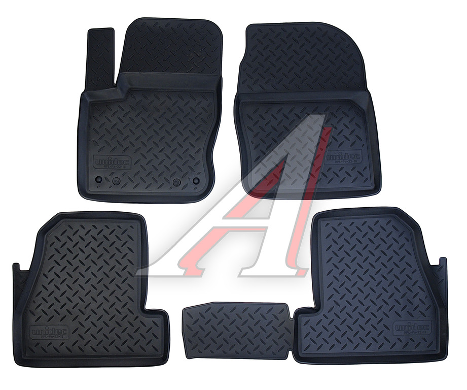 Коврик салона FORD Focus 3 седан,  хетчбек,  универсал (11-15) полиуретан (4 предм.) NOR