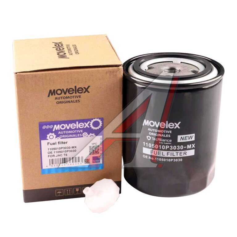 Фильтр топливный JAC T6 (дизель) тонкой очистки в сборе MOVELEX, 1105010P3030, фото 1 Изображение 1, 1105010P3030-MX Фильтр топливный JAC T6 (дизель) тонкой очистки в сборе MOVELEX