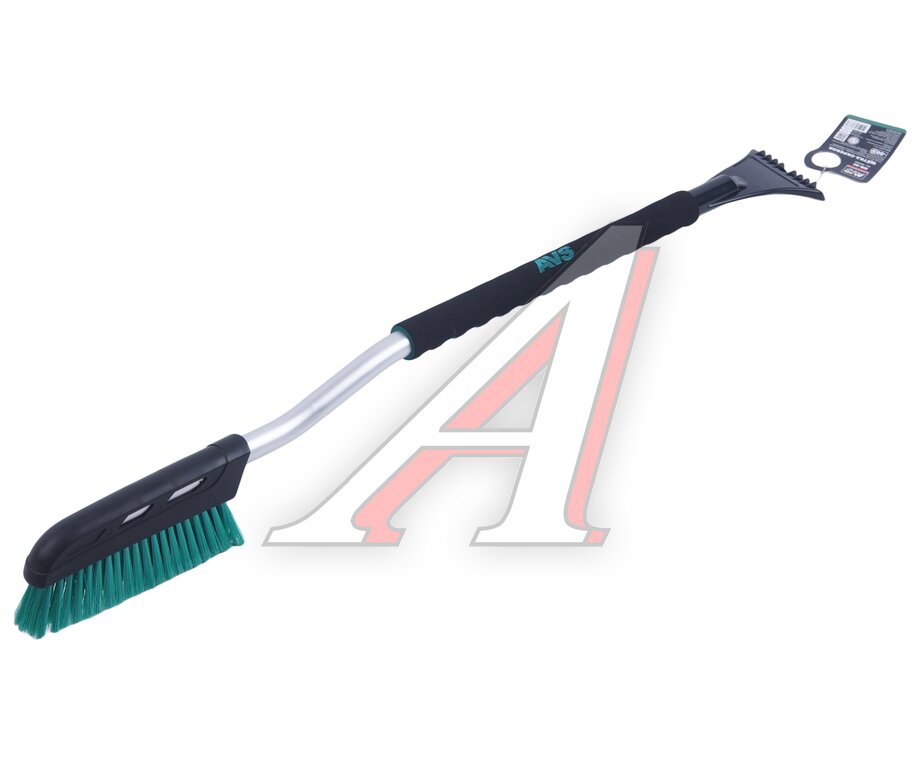 Щетка со скребком 90см черно-бирюзовая AVS, , фото 1 Изображение 1, A85366S Щетка со скребком 90см черно-бирюзовая AVS