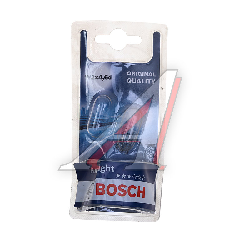 Лампа 12V W1.2W W2x4.6d блистер (2шт.) Pure Light (Уценка:порвана упак.) BOSCH