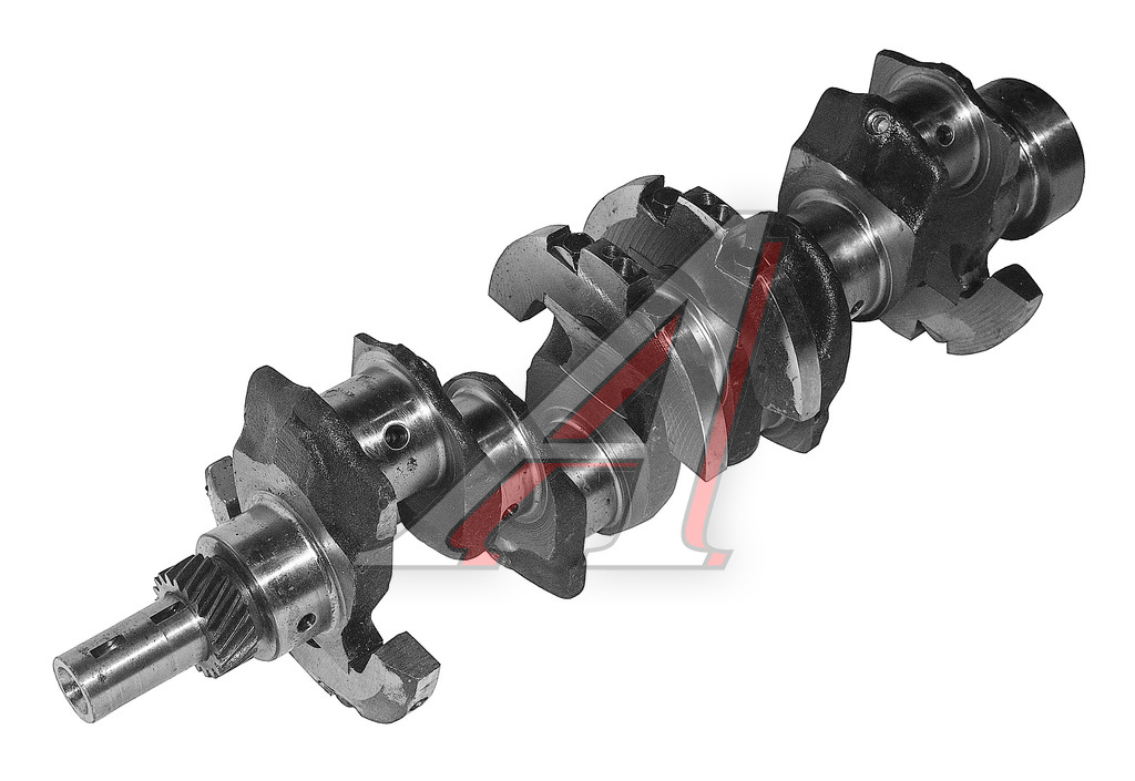 Вал коленчатый ЗИЛ-5301, ПАЗ-4230 (конус) ЕВРО-3 под 3 шпонки (7 отверстий)