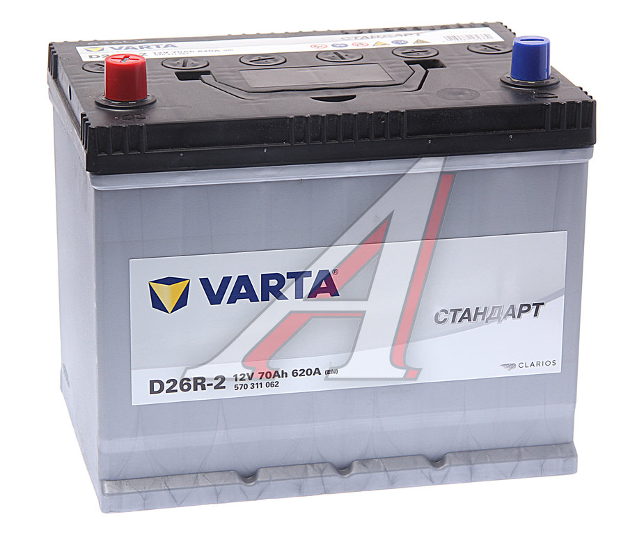 Аккумулятор VARTA Стандарт 70А/ч высокий - 6СТ70(1) D26R-2 JIS - купить ...