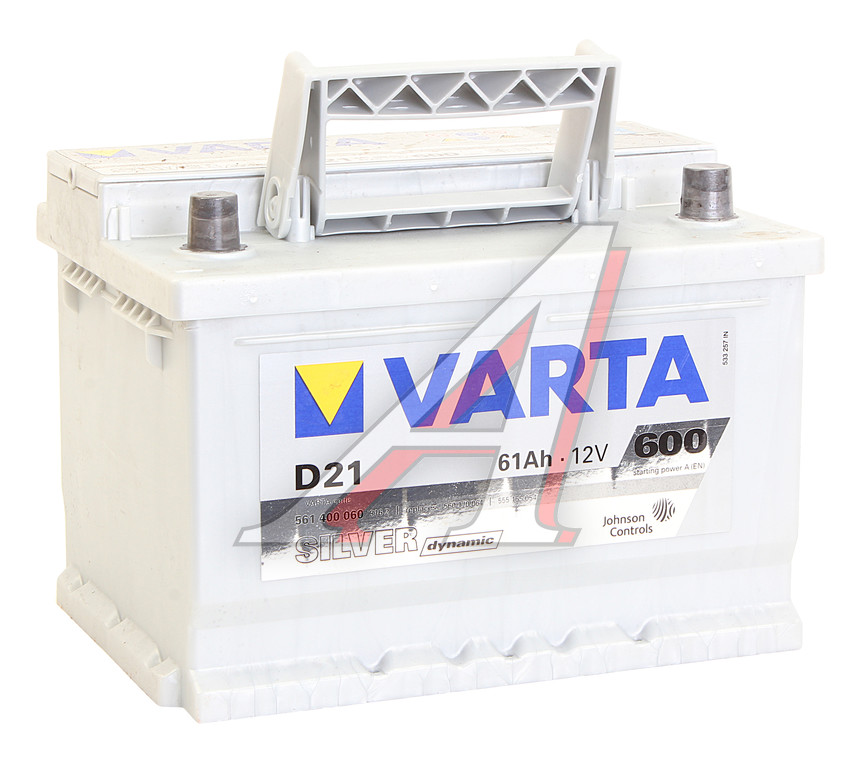 Аккумулятор VARTA Silver Dynamic 61Ач обратная полярность, низкий