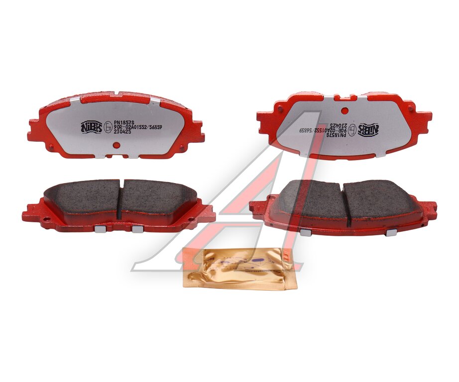 Колодки тормозные TOYOTA Camry LEXUS передние (4шт.) NIBK, 04465-33480, фото 1 Изображение 1, PN1857S Колодки тормозные TOYOTA Camry LEXUS передние (4шт.) NIBK