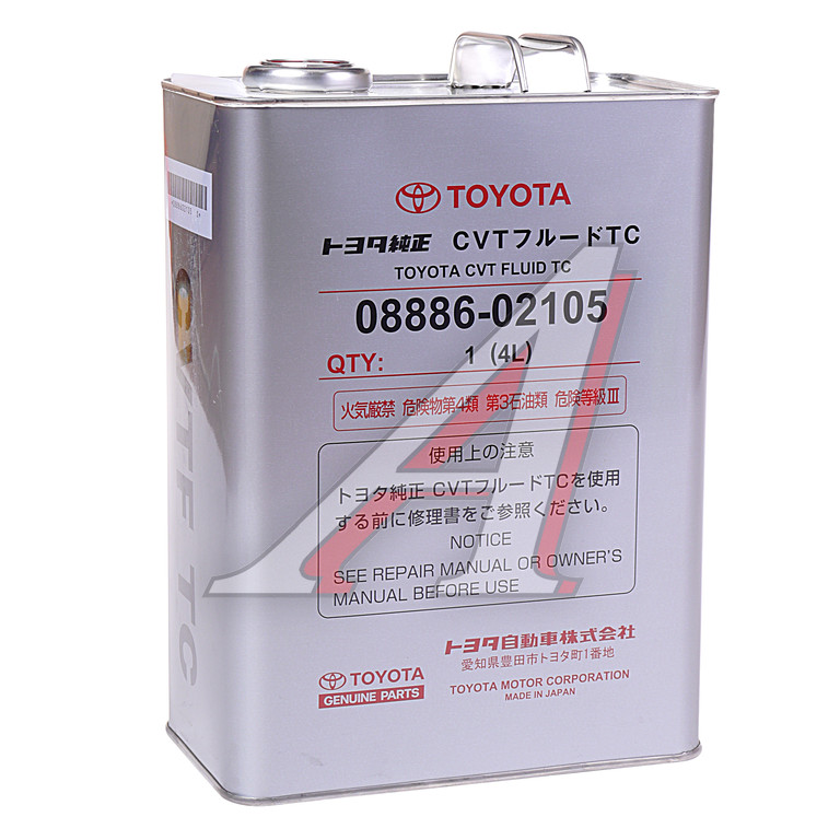 Масло трансмиссионное CVT для вариаторов Fluid TC 08886-02105 4л TOYOTA