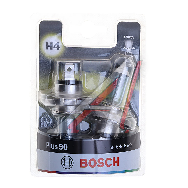 Лампа 12V H4 6055W P43t +90% блистер (2шт.) Plus 90 (замена для 1987301074) Gigalight Plus 120 BOSC