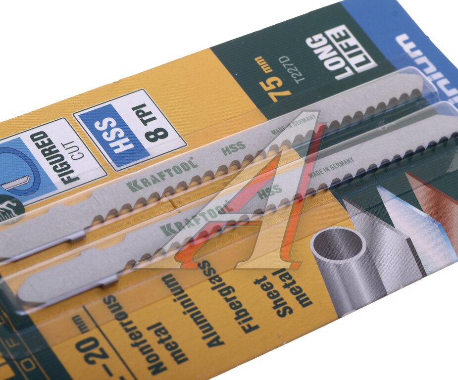 Пилка для лобзика набор 2шт. металл 75мм KRAFTOOL, , фото 2 Изображение 2, 159558-3 Пилка для лобзика набор 2шт. металл 75мм KRAFTOOL