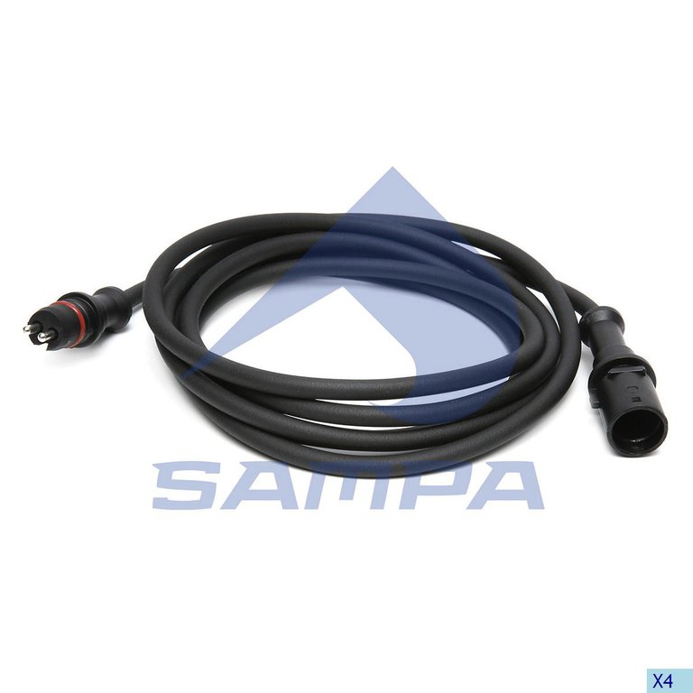 Кабель электрический АБС КАМАЗ-5490 SCANIA RENAULT L=1780 соединительный SAMPA, 4497120180/ 1.21679/ 096.2404, N2255200064, фото 1 Изображение 1, 096.2404 Кабель электрический АБС КАМАЗ-5490 SCANIA RENAULT L=1780 соединительный SAMPA