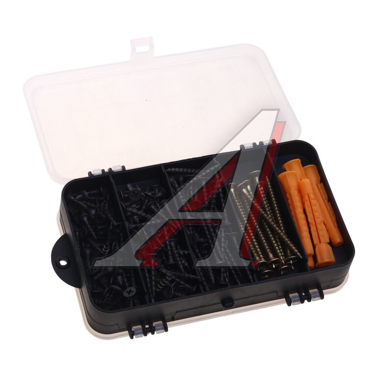 Набор саморезов и дюбелей 278шт. ХВАТ, , фото 2 Изображение 2, 20000 Набор саморезов и дюбелей 278шт. ХВАТ