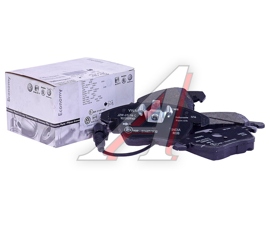 Колодки тормозные VW Passat (05-) SKODA Octavia (04-) передние (4шт.) (эконом) OE