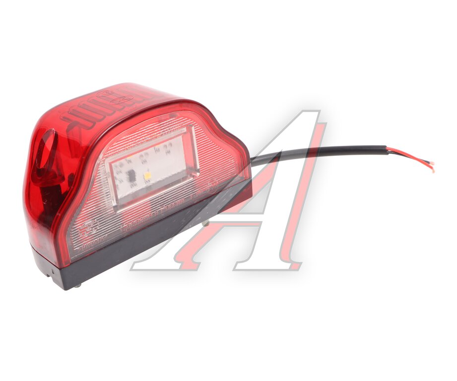 Фонарь освещения знака номерного (3 светодиода) пластик красный АТК, , фото 1 Изображение 1, ПН-01.3717-04(3) Фонарь освещения знака номерного (3 светодиода) пластик красный АТК