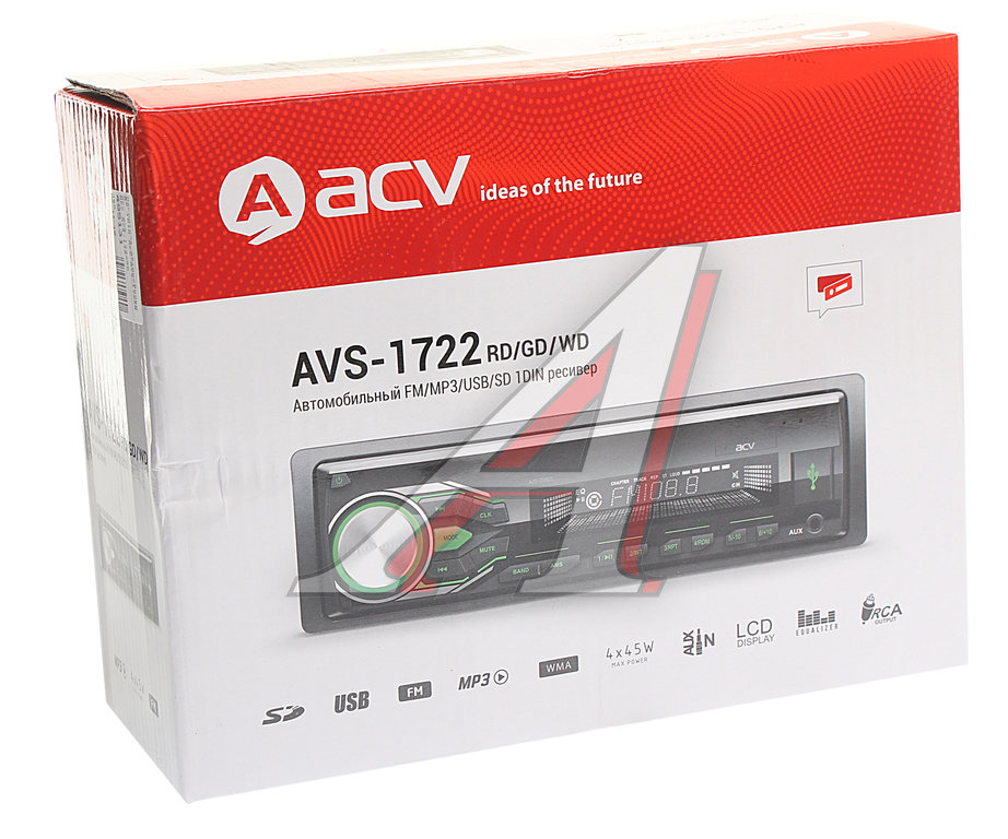 Магнитола автомобильная 1DIN ACV - AVS-1722RD - купить в Авто-Альянс ...