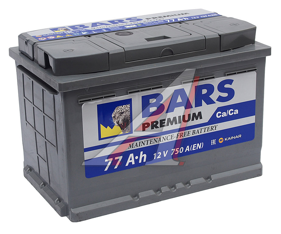 Аккумулятор BARS Premium 77Ач обратная полярность