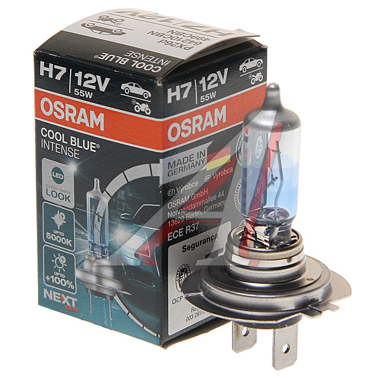Лампа 12V H7 55W PX26d +100% 5000K Cool Blue Intense NextGen OSRAM ...