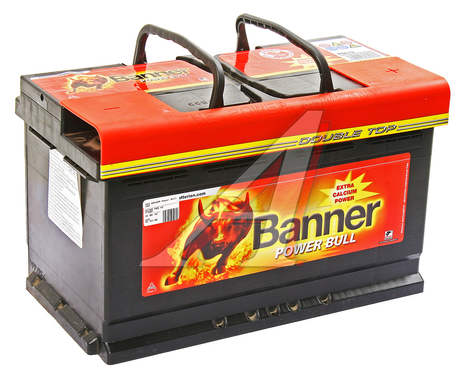 Аккумулятор BANNER Power Bull 80Ач обратная полярность, низкий