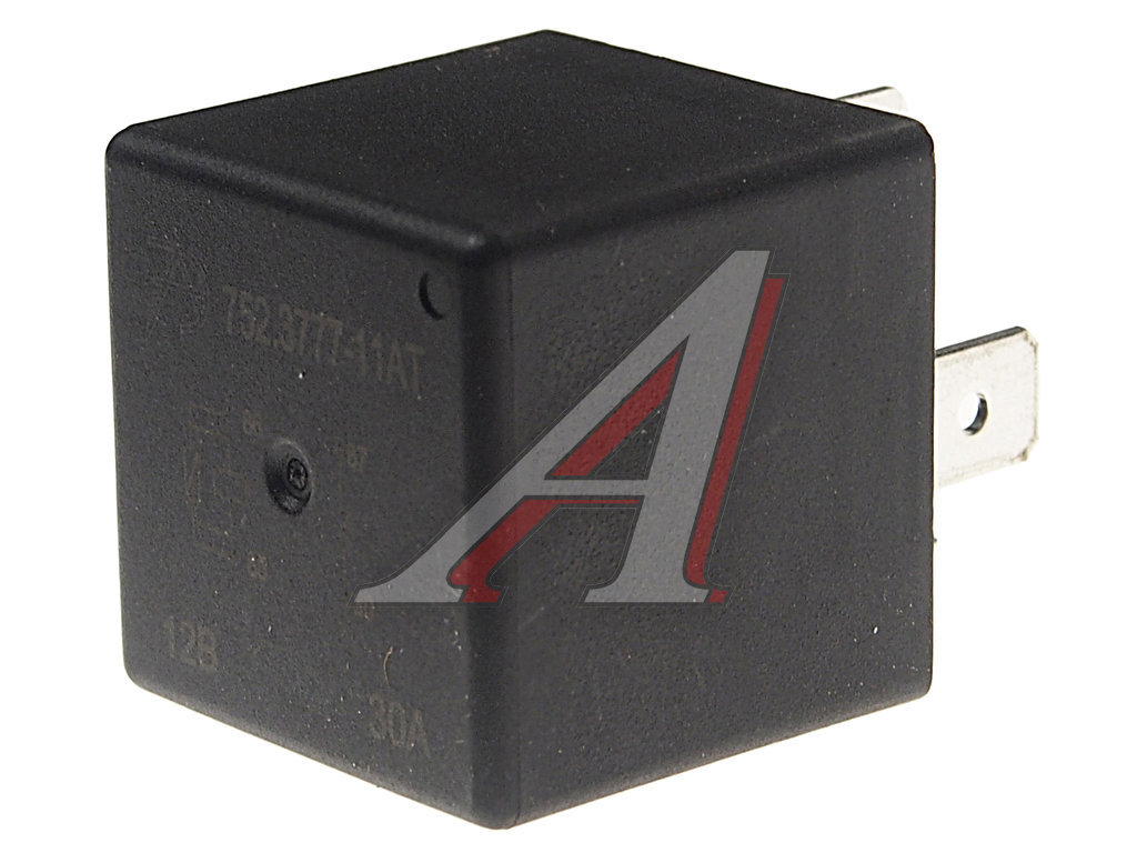 Реле электромагнитное 12V 4-х контактное 30А замык.с кронштейном и резистором АВТОТРЕЙД