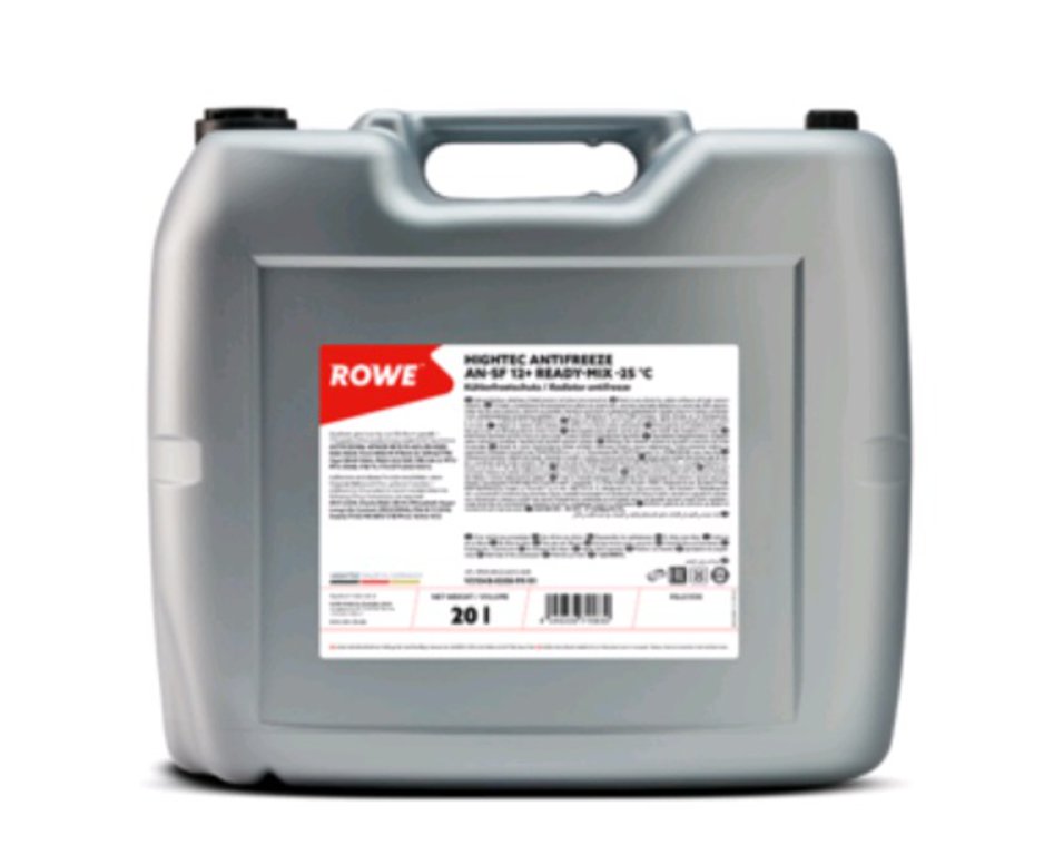 Антифриз красный -25С 20л/18.1кг AN-SF 12+ HIGHTEC Ready-Mix ROWE ...