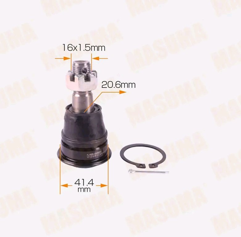 Опора шаровая NISSAN Elgrand рычага переднего MASUMA, SBN322, 54500-WL00A, фото 2 Изображение 2, MB-9551 Опора шаровая NISSAN Elgrand рычага переднего MASUMA