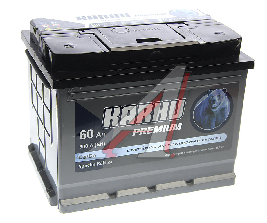 Аккумулятор KARHU Premium 60Ач