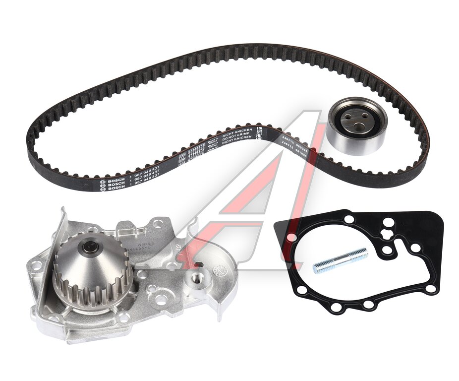 Комплект ГРМ RENAULT Logan, Sandero (-09) (1.41.6) (8V) с водяным насосом BOSCH