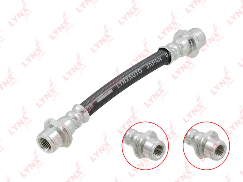 Шланг тормозной TOYOTA Auris (07-13) задний левый/правый LYNX, 8545170, 90947-02E32, фото 1 Изображение 1, BL3765 Шланг тормозной TOYOTA Auris (07-13) задний левый/правый LYNX