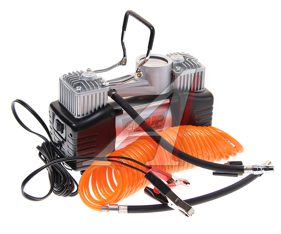 Компрессор автомобильный 60л/мин. 25атм. 14А 12V на клеммы АКБ CITY UP ...