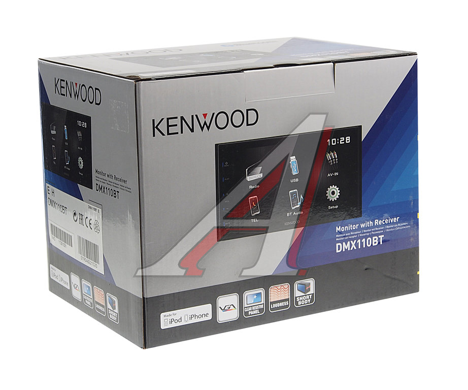 Магнитола автомобильная 2DIN KENWOOD, KENWOOD DMX-110BT, фото 4. Изображени...