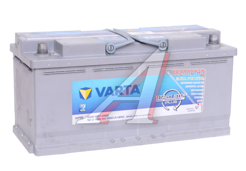 Аккумулятор VARTA Silver Dynamic AGM 105Ач обратная полярность