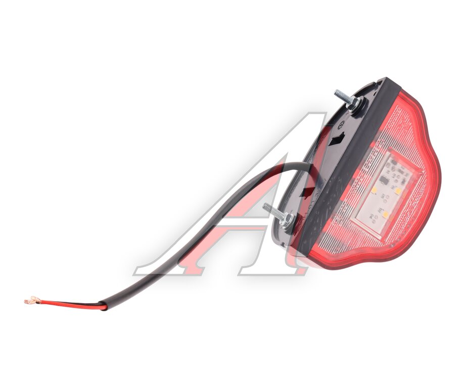 Фонарь освещения знака номерного (3 светодиода) пластик красный АТК, , фото 3 Изображение 3, ПН-01.3717-04(3) Фонарь освещения знака номерного (3 светодиода) пластик красный АТК