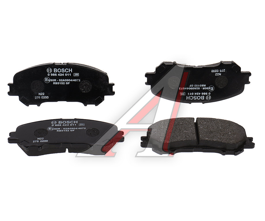 Колодки тормозные NISSAN Qashqai (14-) передние (4шт.) BOSCH