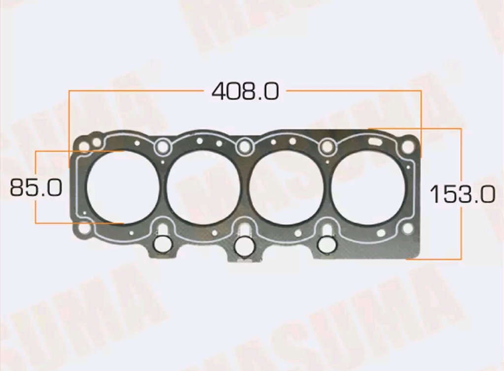 Прокладка головки блока TOYOTA Carina MASUMA, 11115-74060, фото 2 Изображение 2, MD0110223 Прокладка головки блока TOYOTA Carina MASUMA