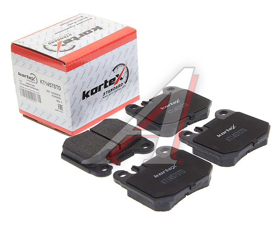 Колодки тормозные MERCEDES ML (W163) задние (4шт.) KORTEX, GDB1457, A1634200920/ A1634200720/ A1634201120, фото 1 Изображение 1, KT1457STD Колодки тормозные MERCEDES ML (W163) задние (4шт.) KORTEX