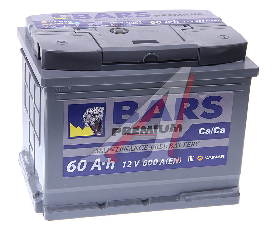 Аккумулятор BARS Premium 60Ач обратная полярность