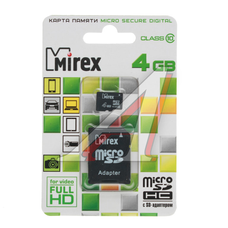 Mirex карта памяти microsdxc 64 гб 13613 ad10sd64