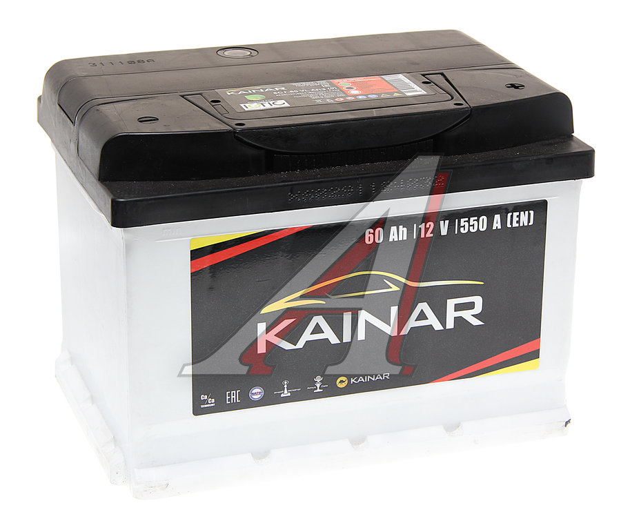 Аккумулятор KAINAR 60Ач обратная полярность, низкий