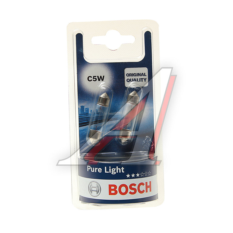 Лампа 12V C5W SV8.5-8 блистер (2шт.) Pure Light BOSCH