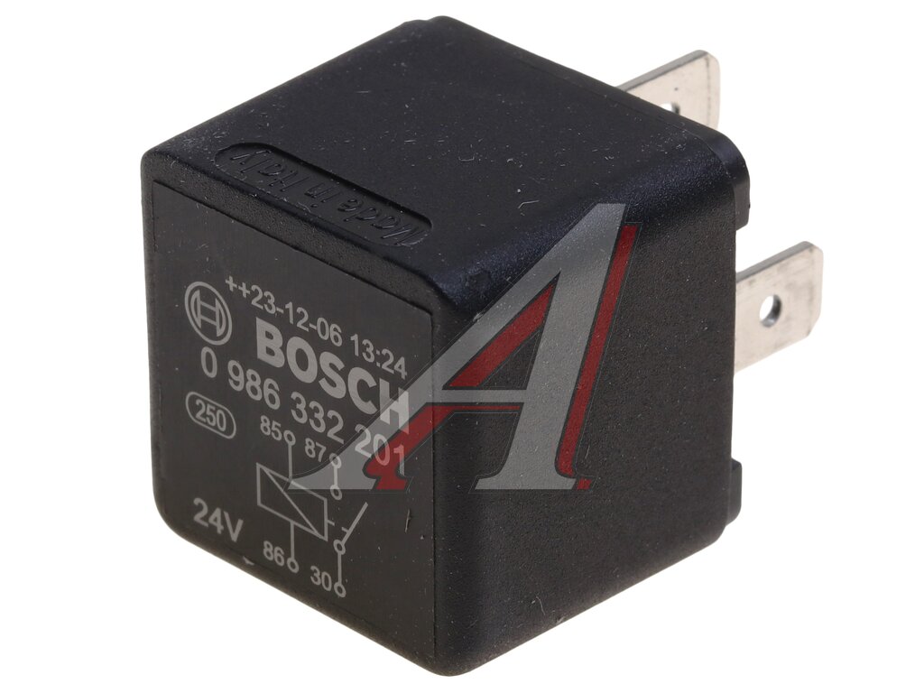 Реле DAF MERCEDES LIEBHERR 4 контакта с сопротивлением (24V 20A) BOSCH
