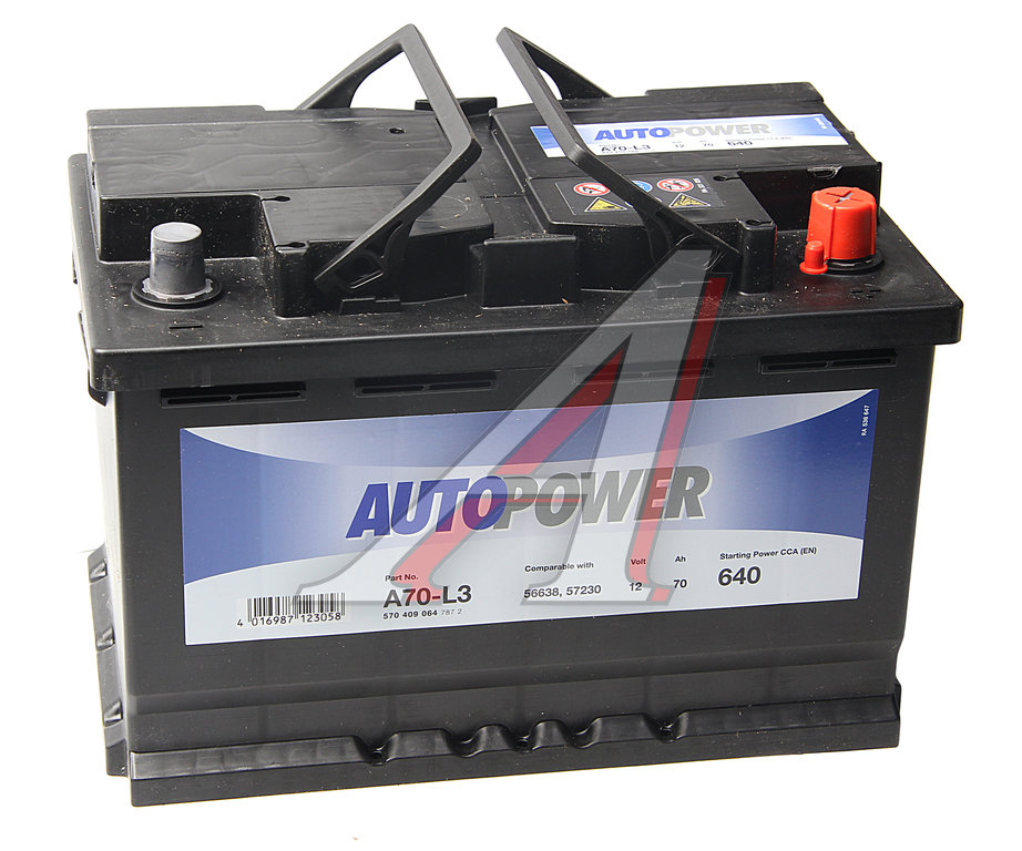 Аккумулятор AUTOPOWER 70А/ч обратная полярность - 6СТ70(0) A70-L3 ...