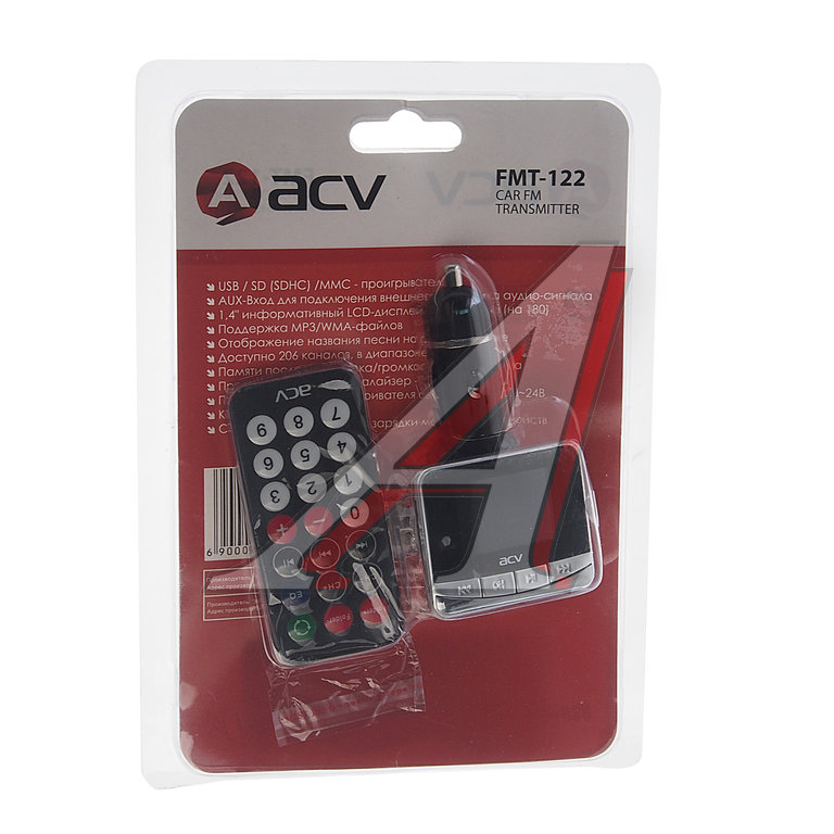 Модулятор FM плеер ACV - FMT-122 - купить в Авто-Альянс, низкая цена на ...