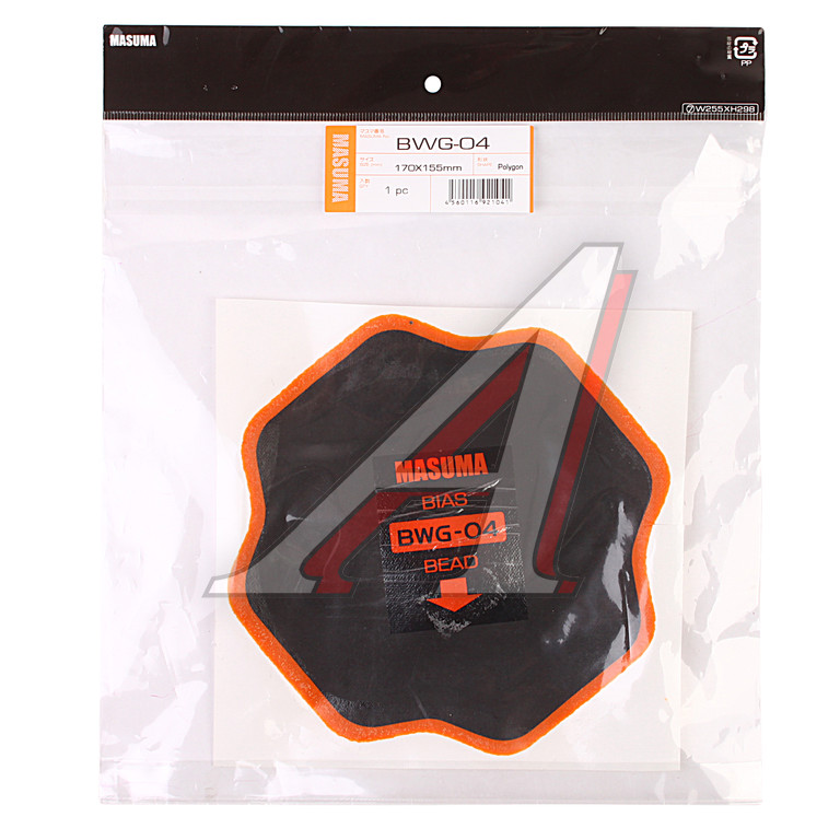 заплатка для боковых порезов d=255мм 2 слоя masuma артикул: bwg-02. заплатка масума кордовая. армированная заплатка для шин. заплатка для боковых порезов. заплатка для боковых порезов.