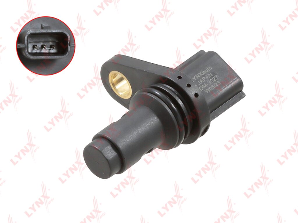 Датчик положения коленвала NISSAN Juke (10-), Note (06-13), Qashqai (06-13) LYNX, 23731-1KT0A, фото 1 Изображение 1, DM3027 Датчик положения коленвала NISSAN Juke (10-), Note (06-13), Qashqai (06-13) LYNX