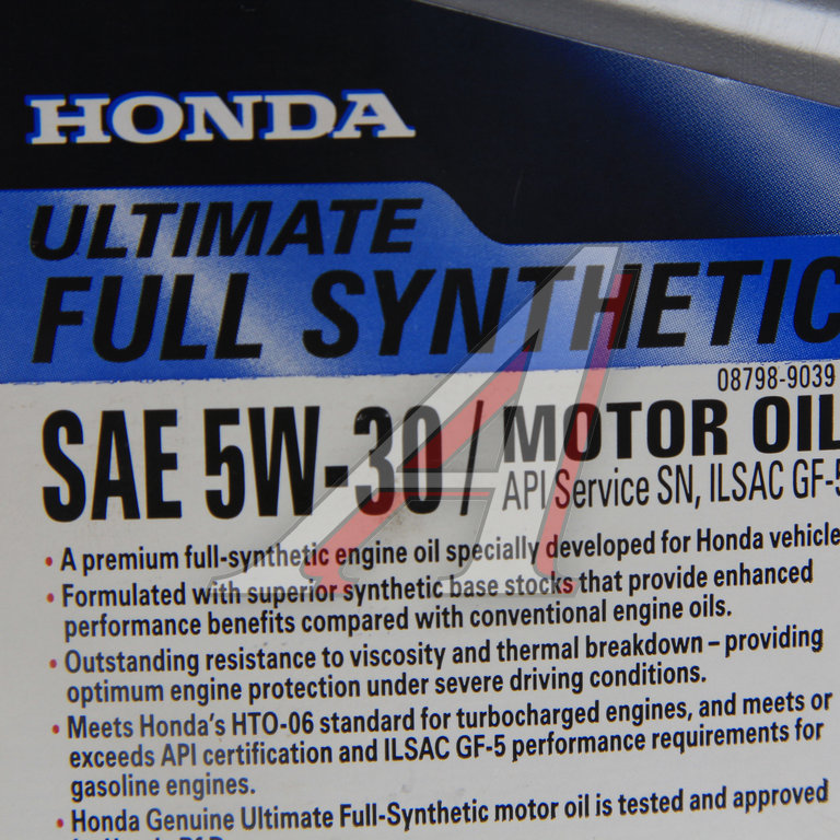 Масло моторное HONDA 5W30 синт.1л ULTIMATE OE - 08798-9039 - купить в ...
