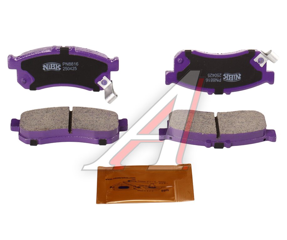 Колодки тормозные HONDA N-Box передние (4шт.) NIBK, 45022-T6G-000, 45022-T6G-000/ 45022-TDJ-010, фото 1 Изображение 1, PN8816 Колодки тормозные HONDA N-Box передние (4шт.) NIBK
