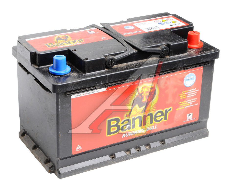 Аккумулятор BANNER Running Bull AGM 80Ач обратная полярность