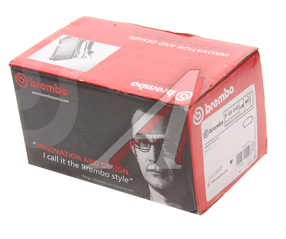 Колодки тормозные MAZDA 6 (12-) передние (4шт.) BREMBO, GDB3580, G4YA-33-28ZA, фото 3 Изображение 3, P49048 Колодки тормозные MAZDA 6 (12-) передние (4шт.) BREMBO