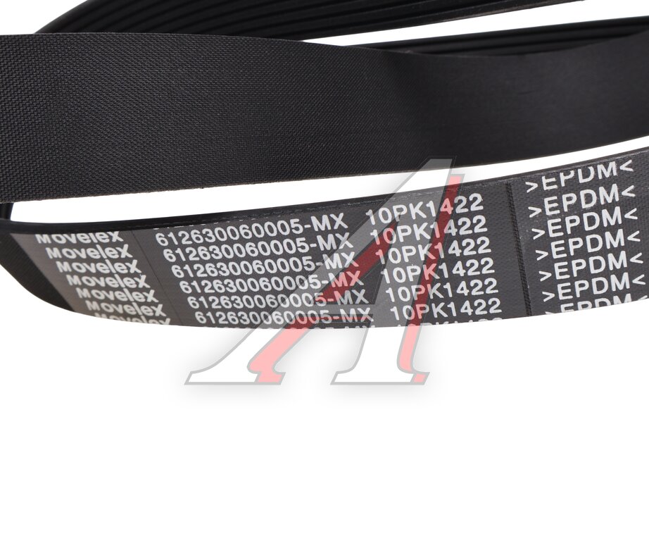 Ремень приводной поликлиновой 10PK1422 SHACMAN SHAANXI дв.WP12 вентилятора MOVELEX, 612630060005, фото 2 Изображение 2, 612630060005-MX Ремень приводной поликлиновой 10PK1422 SHACMAN SHAANXI дв.WP12 вентилятора MOVELEX