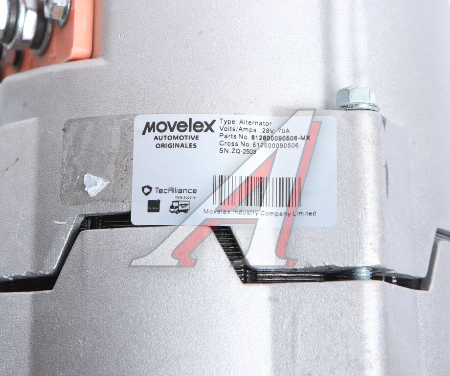 Генератор SHACMAN SHAANXI F3000 (ручейковый) MOVELEX, 612600090506, фото 5 Изображение 5, 612600090506-MX Генератор SHACMAN SHAANXI F3000 (ручейковый) MOVELEX