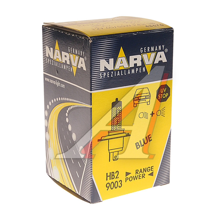 Лампа 12V HB2 67/60W P43t-38 +50% Range Power Blue+ NARVA - 486763000 ...