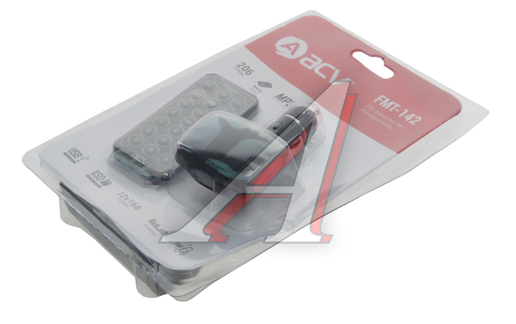 Модулятор FM плеер ACV - FMT-142 КРАСНЫЙ - купить в Авто-Альянс, низкая ...